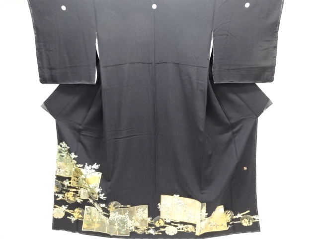 JAPANESE KIMONO / TOMESODE / KINSAI / FLOWER / ARTIST WORK